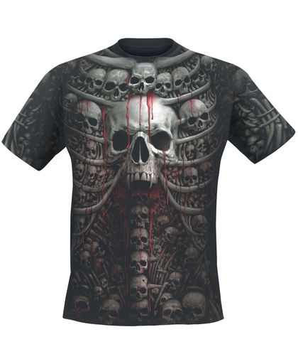 Spiral Death Ribs T-shirt zwart