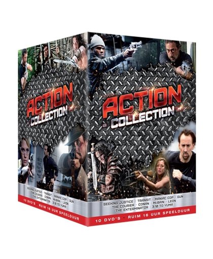 ACTIEBOX II (Seeking Justice ; Maniac Cop ; 3:10 to Yuma ; Leon ; Conan The Barbarian ; Transit ; McBain ; The Courier ; Gun ; The Exterminator )