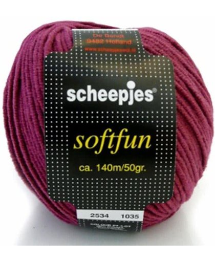 Scheepjes SoftFun Col: 2534 – Cyclaam. PAK MET 10 BOLLEN.