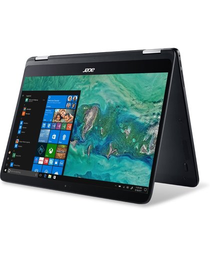 Acer Spin SP714-51-M0U6 Zwart Hybride (2-in-1) 35,6 cm (14") 1920 x 1080 Pixels Touchscreen 1,30 GHz Zevende generatie Intel® Core™ i7 i7-7Y75