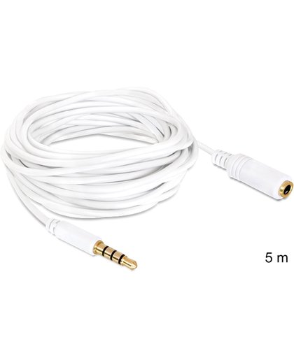 DeLOCK 3.5mm 5m 5m 3.5mm 3.5mm Wit audio kabel