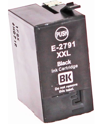 Toners-kopen.nl Epson C13T27914010 zwart  alternatief - compatible inkt cartridge voor Epson 27XXL T2791 zwart