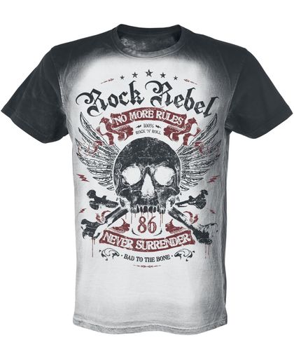 Rock Rebel by EMP Rebel Soul T-shirt zwart-grijs