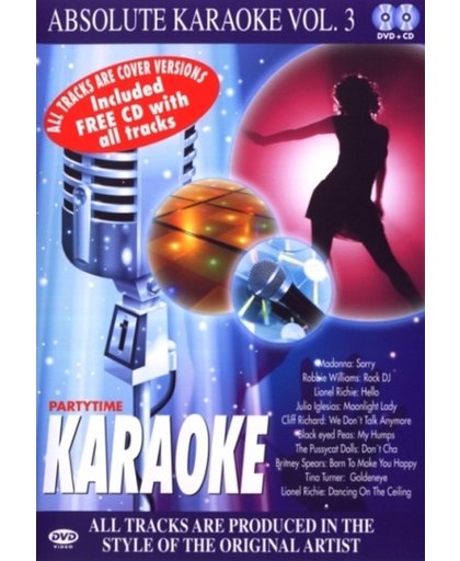 Partytime Absolute Karaoke Vol. 3 (Dvd+Cd)
