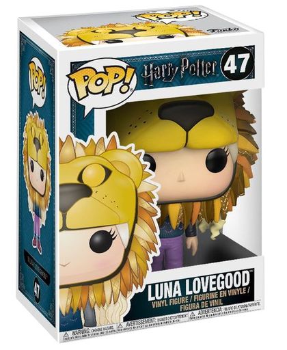 Harry Potter Luna Lovegood with Lion Head Vinylfiguur 47 Verzamelfiguur standaard