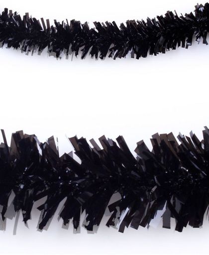 Slinger brandvertragend zwart 10m plastic