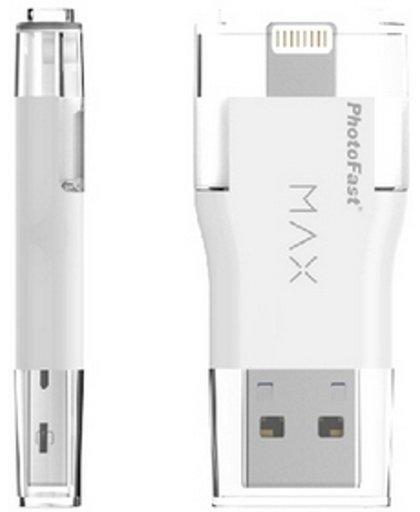 PhotoFast i-FlashDrive MAX 128GB Lightning naar USB 3.0