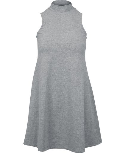 Urban Classics A-Line Turtleneck Dress Jurk grijs