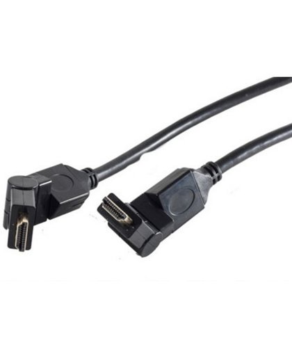 S-Impuls HDMI kabel - 360° roteerbare connectoren - 2 meter