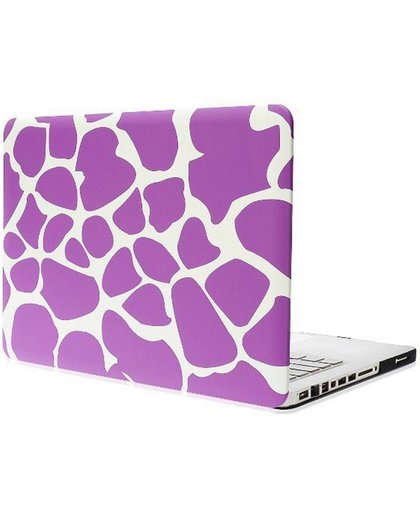 Sika Deer structuur Frosted Hard Plastic beschermings hoesje voor Macbook Pro 13.3 inch (paars)