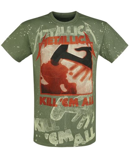Metallica Kill &apos;Em All - Allover T-shirt olijf