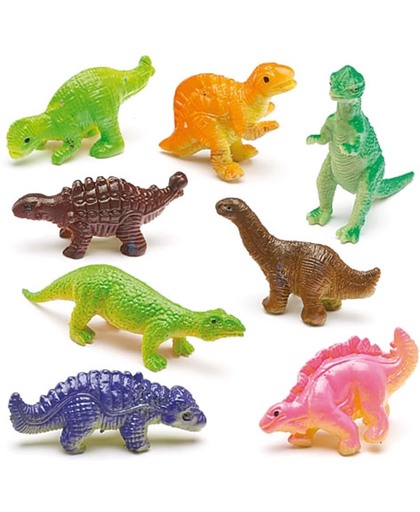 Elastische dinosaurussen  (12 stuks per verpakking)