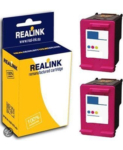 Merkloos - inktcartridge - geschikt voor HP 301XL inktcartridge dubbelpak kleur (huismerk)