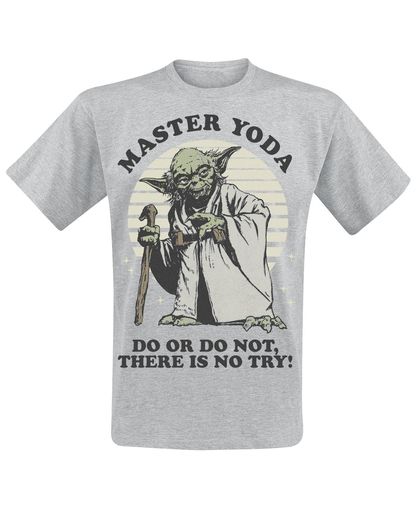 Star Wars Yoda - Do Or Do Not T-shirt grijs gemêleerd