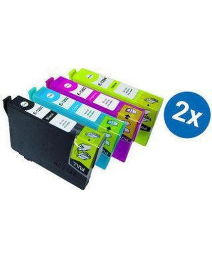 Merkloos – Inktcartridge / Alternatief voor de Epson T1291-1294 inktcartridge multipack T1295 2 sets Cartridge