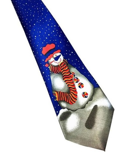 Kerst stropdas – Merry Christmas and a Happy New Tie Nr.17 – Men Christmas Tie