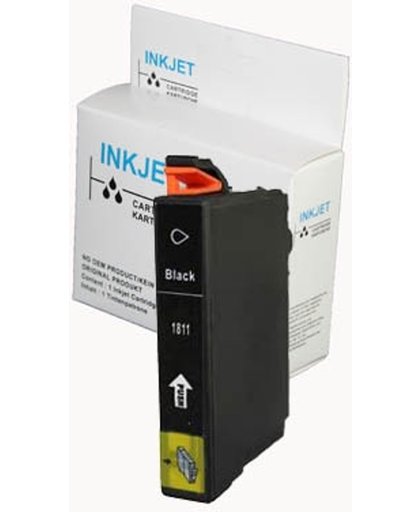 Toners-kopen.nl Epson C13T18114010 T1811 zwart  alternatief - compatible inkt cartridge voor Epson 18xl zwart