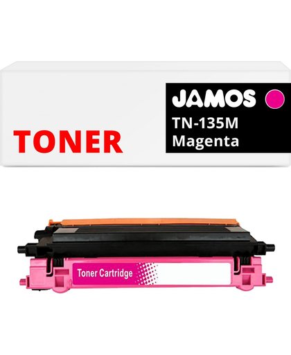 Jamos - Tonercartridge / Alternatief voor de Brother TN-135M Toner Magenta