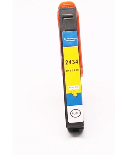 Toners-kopen.nl C13T24344010 T2434  alternatief - compatible inkt cartridge voor Epson 24xl geel