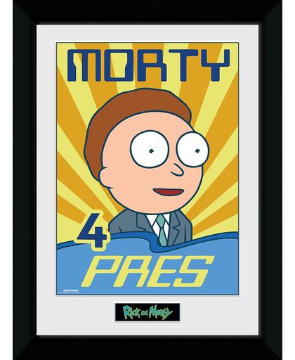 Rick And Morty Morty 4 Pres Ingelijste poster meerkleurig