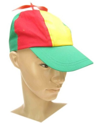Baseball cap propeller rood/geel/groen