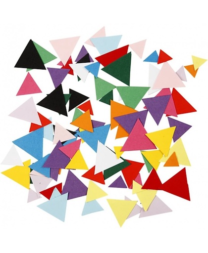Gekleurde hobby karton driehoekjes 180 gram
