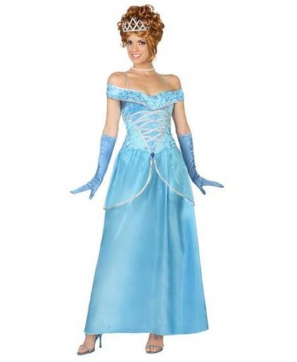 Blauwe prinsessen kostuum voor vrouwen  - Verkleedkleding - M/L