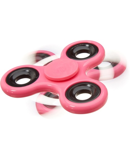 relaxdays - fidget spinner - tri-spinner 58g - hand spinner, anti-stress draaier roze