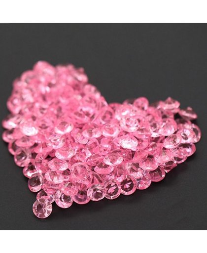 Decoratie Steentjes - Diamantjes - Licht Roze - 1000 stuks