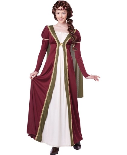 Middeleeuwse kostuum voor dames - Verkleedkleding - Large