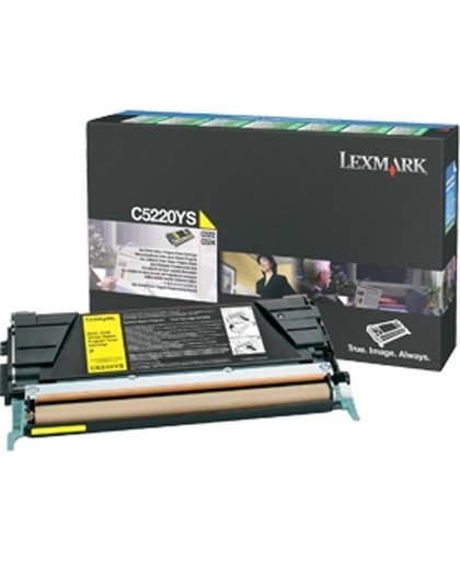 Lexmark C52x, C53x 3K gele retourprogr. tonercartr.
