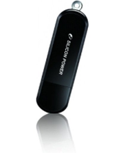 Silicon Power LuxMini 322 16GB 2.0 USB-Type-A-aansluiting Zwart USB flash drive