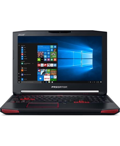 Acer Predator 15 G9-593-71VQ Zwart Notebook 39,6 cm (15.6") 1920 x 1080 Pixels 2,8 GHz Zevende generatie Intel® Core™ i7 i7-7700HQ