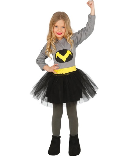 Superheld vleermuis kostuum voor meisjes - Verkleedkleding - Maat 110/116