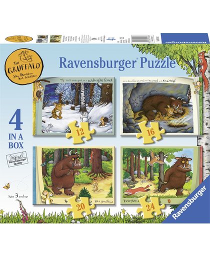 Ravensburger puzzel The Gruffalo - Vier puzzels 12+16+20+24 stukjes - kinderpuzzel