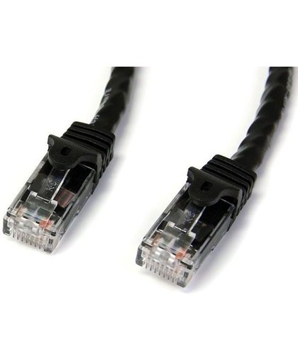 StarTech.com Cat6 patchkabel met snagless RJ45 connectors 0,5 m, zwart netwerkkabel