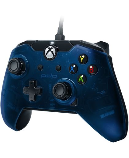 PDP Gaming Controller - Official Licensed - Xbox One + Windows 10 - Blauw
