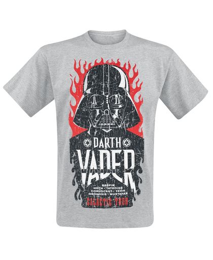 Star Wars Galactic Tour T-shirt grijs gemêleerd