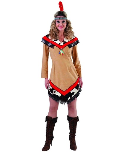 Luxe Indianen jurk | Wild Westen verkleedkleding maat L (42-44)