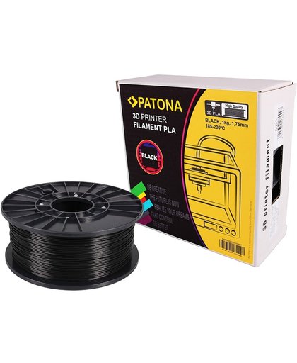 PATONA 1.75mm black PLA 3D printer Filament