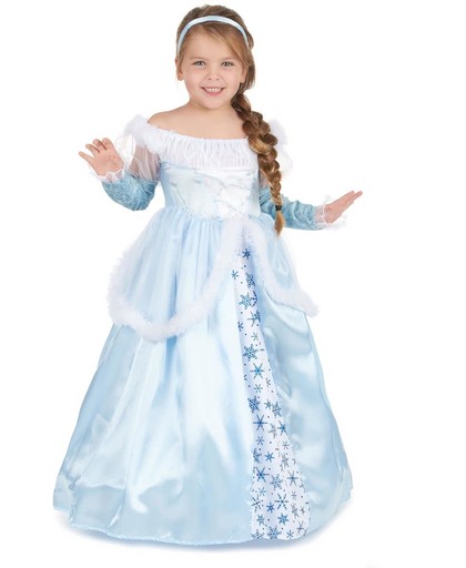 Blauwe prinsessen kostuum voor meisjes - Verkleedkleding - 116/122