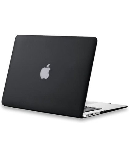Hardcover Case Voor Apple Macbook Pro 13 Inch 2016/2017 (Retina/Touchbar) - Crystal Hardshell Hard Case Cover Hoes - Laptop Sleeve - Mat Zwart