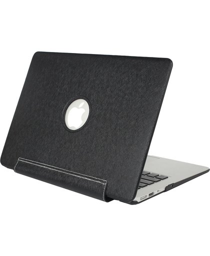 For Macbook Pro Retina 12 inch Silk structuur Apple Laptop United PU beschermings hoesje(zwart)