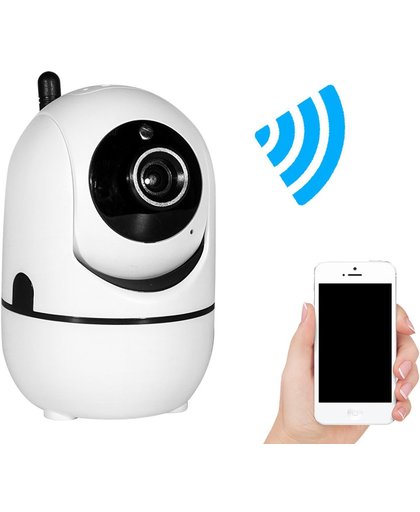 Full HD Hoge Kwaliteit 720P Draadloze Securitycamera & Babyfoon | Verbind de Beveiligingscamera met jouw Smartphone of Persoonlijk Apparaat met WiFi | Eigenschappen: Online Cloud Opslag, Intelligente Beweging Sensor, Duaal Audio Kanaal, Infrarood.