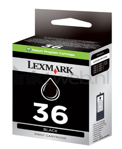 Lexmark Nr. 36 retourprogramma zwarte inktcartridge