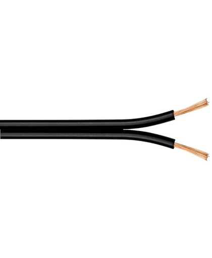 S-Impuls Luidspreker kabel 2x 0,75 mm / zwart (koper) - 100 meter