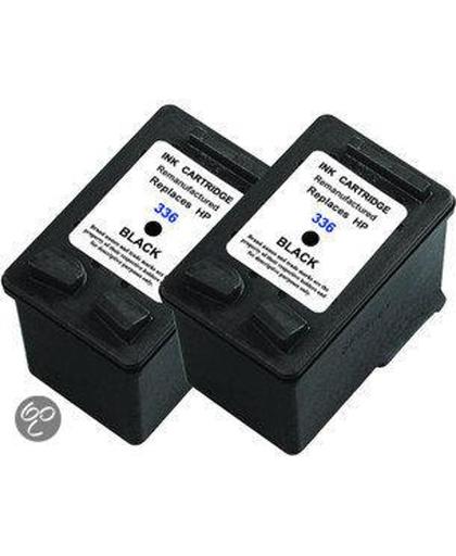 Merkloos – Inktcartridge / Alternatief voor de HP 336 XL inktcartridge C9362EE kleur 10 ml 2 stuks Cartridge