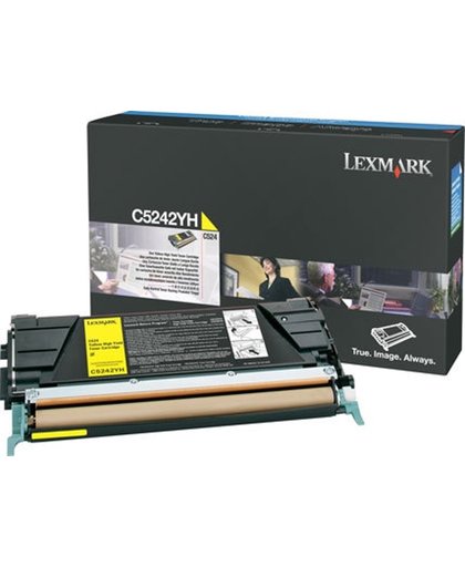 Lexmark C524, C532, C534 5K gele tonercartridge