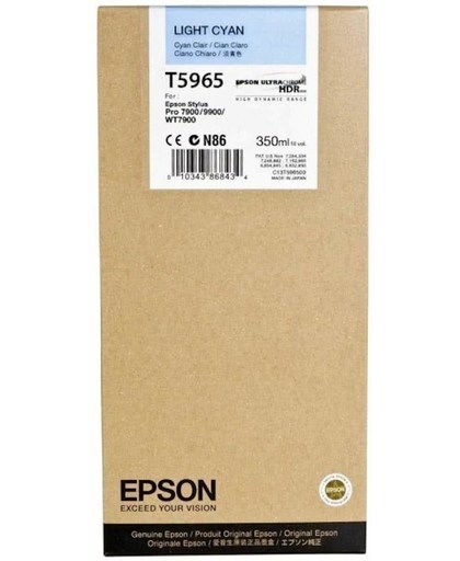 Epson inktpatroon Light Cyan T596500 UltraChrome HDR 350 ml inktcartridge
