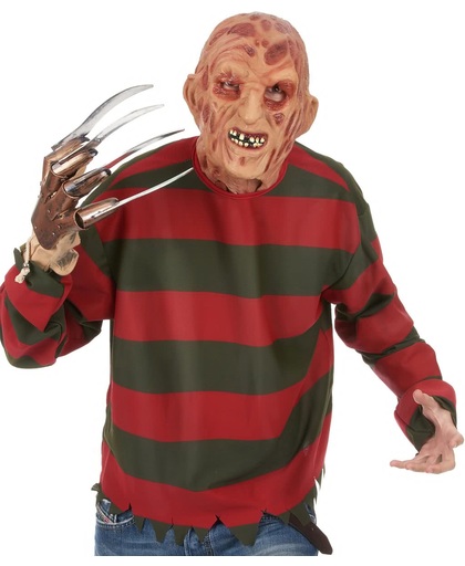 Masker Freddy Krueger™ volwassenen Halloween artikel - Verkleedmasker - One size